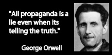 ... destroy knowledge, governments destroy freedom, the major media destroy information and religions destroy spirituality....&quot;--Michael Ellner. - orwell2