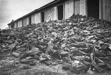 Majdanek shown liberated shoes Russian for after POWs  jews was