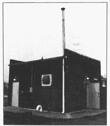 The gas chamber at Parchman, Miss, seen from the outside. It is isolated from other buildings. Note the pipe for the exhaustion of the gas. There are no such pipes in the alleged German chambers, nor is there any trace or any such pipes. http://www.cwporter.com/bild2.htm 