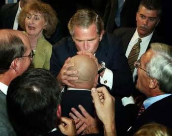 Bush Kisses Johnny Gosch, aka Jeff Gannon