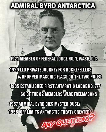 antarctica byrd admiral earth flat freemasonry richard die did upprevention